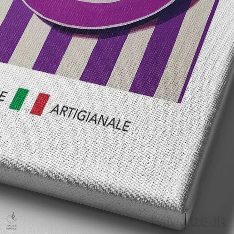 تابلو مدرن ماکارونی اثر آندریاس ماگنوسون - نمای نزدیک بافت بوم