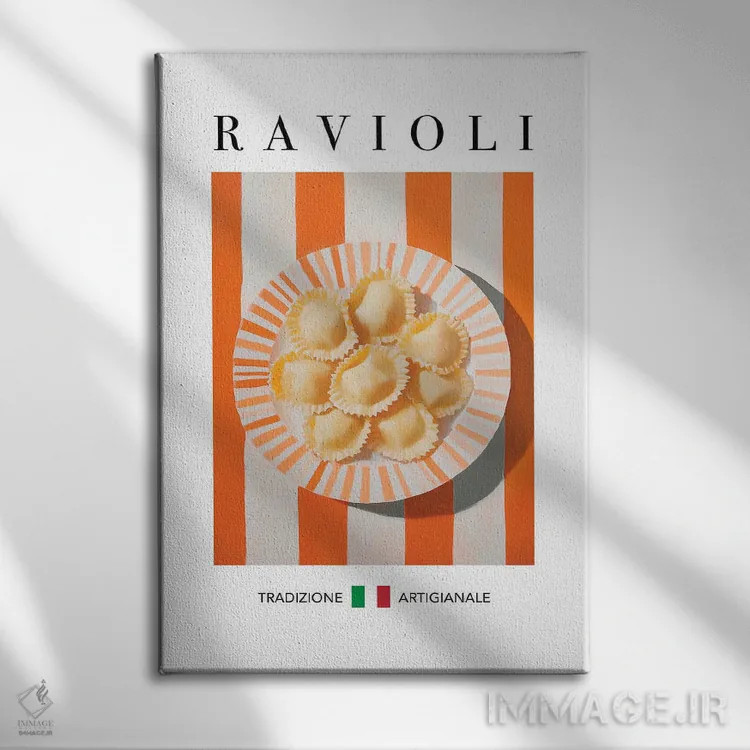 تابلو مدرن راویولی اثر آندریاس ماگنوسون - نمای روبهرو روی دیوار