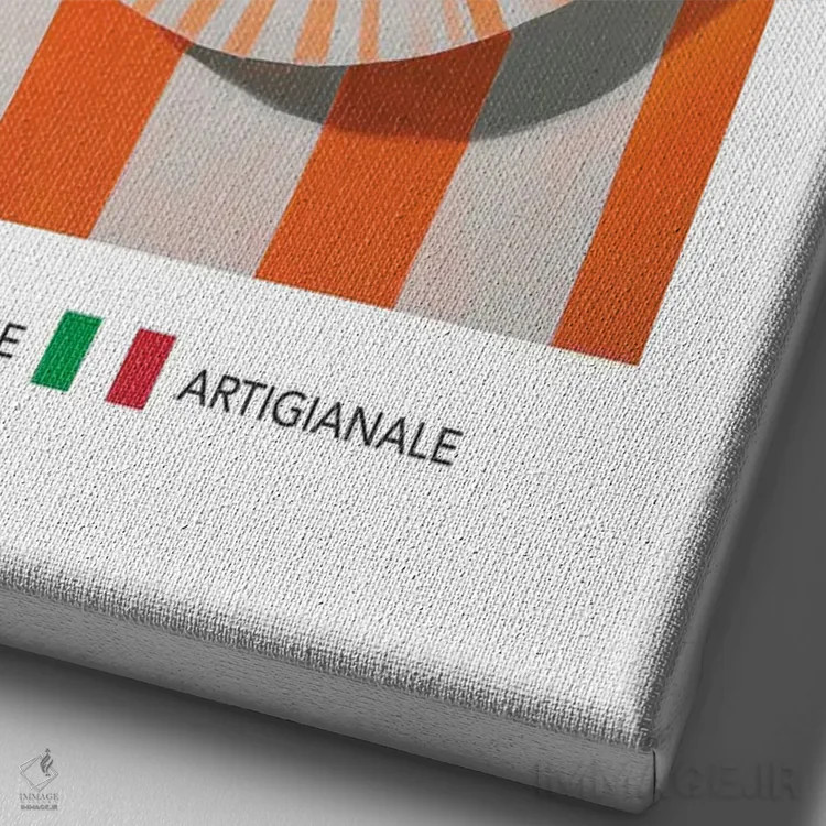 تابلو مدرن راویولی اثر آندریاس ماگنوسون - نمای نزدیک بافت بوم