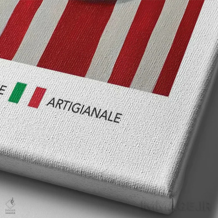 تابلو مدرن پنه ریگاته اثر آندریاس ماگنوسون - نمای نزدیک بافت بوم