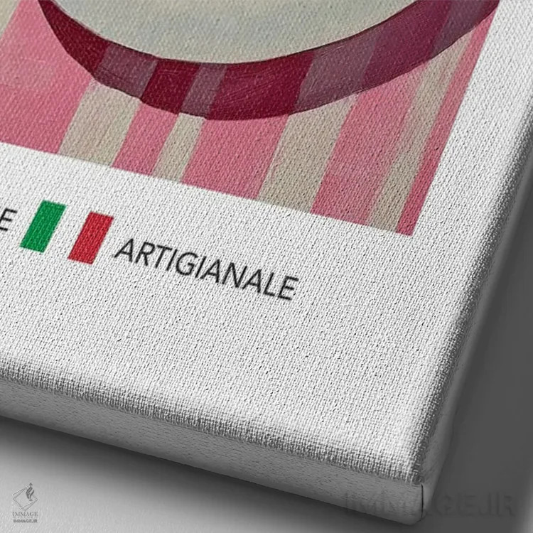 تابلو مدرن ریگاتونی اثر آندریاس ماگنوسون - نمای نزدیک بافت بوم