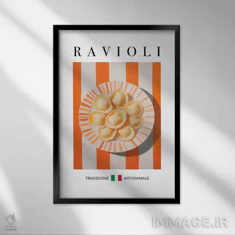 تابلو مدرن راویولی اثر آندریاس ماگنوسون - نمای قابدار مشکی