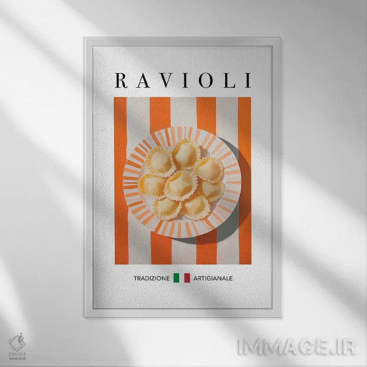 تابلو مدرن راویولی اثر آندریاس ماگنوسون - نمای قابدار سفید