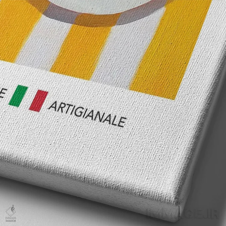 تابلو مدرن اسپاگتی اثر آندریاس ماگنوسون - نمای نزدیک بافت بوم