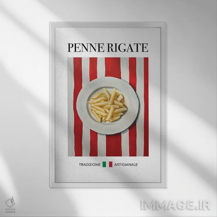 تابلو مدرن پنه ریگاته اثر آندریاس ماگنوسون - نمای قابدار سفید