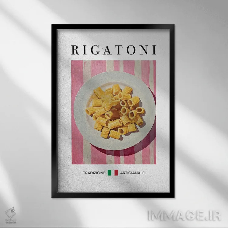 تابلو مدرن ریگاتونی اثر آندریاس ماگنوسون - نمای قابدار مشکی