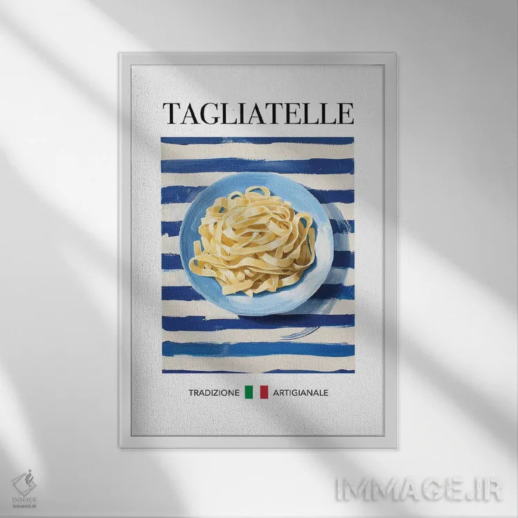تابلو مدرن تاگلیاتله اثر آندریاس ماگنوسون - نمای قابدار سفید