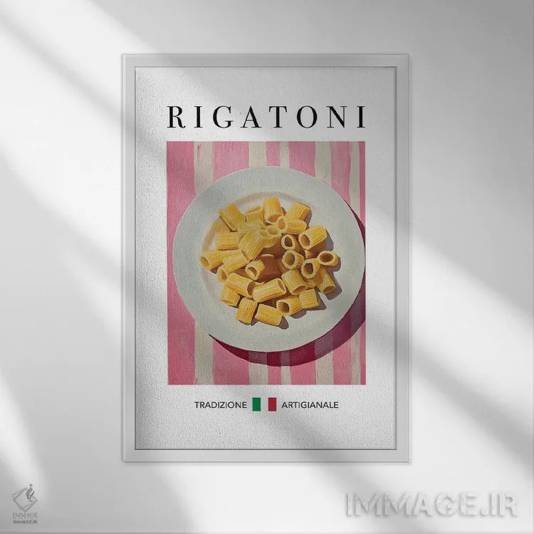 تابلو مدرن ریگاتونی اثر آندریاس ماگنوسون - نمای قابدار سفید