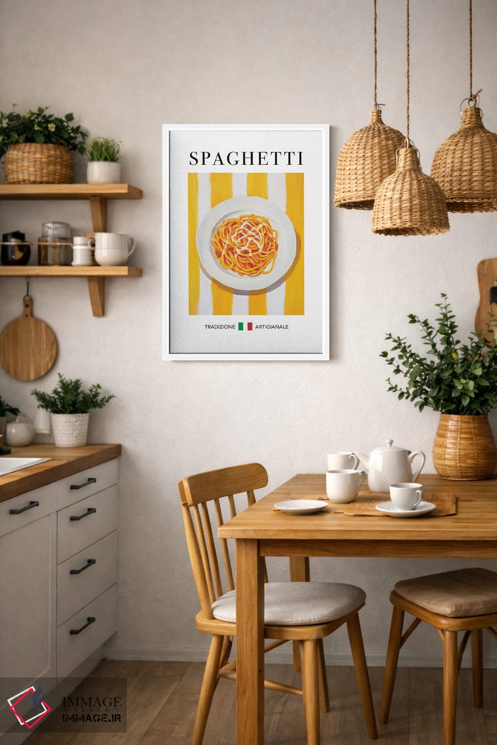 تابلو مدرن اسپاگتی اثر آندریاس ماگنوسون - D3W