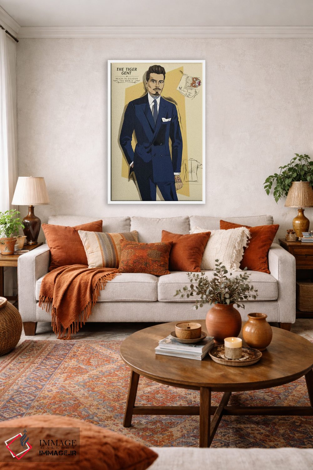 تابلو دکوراتیو آقای ببر اثر فایو بای فایو کالکتیو - D2W