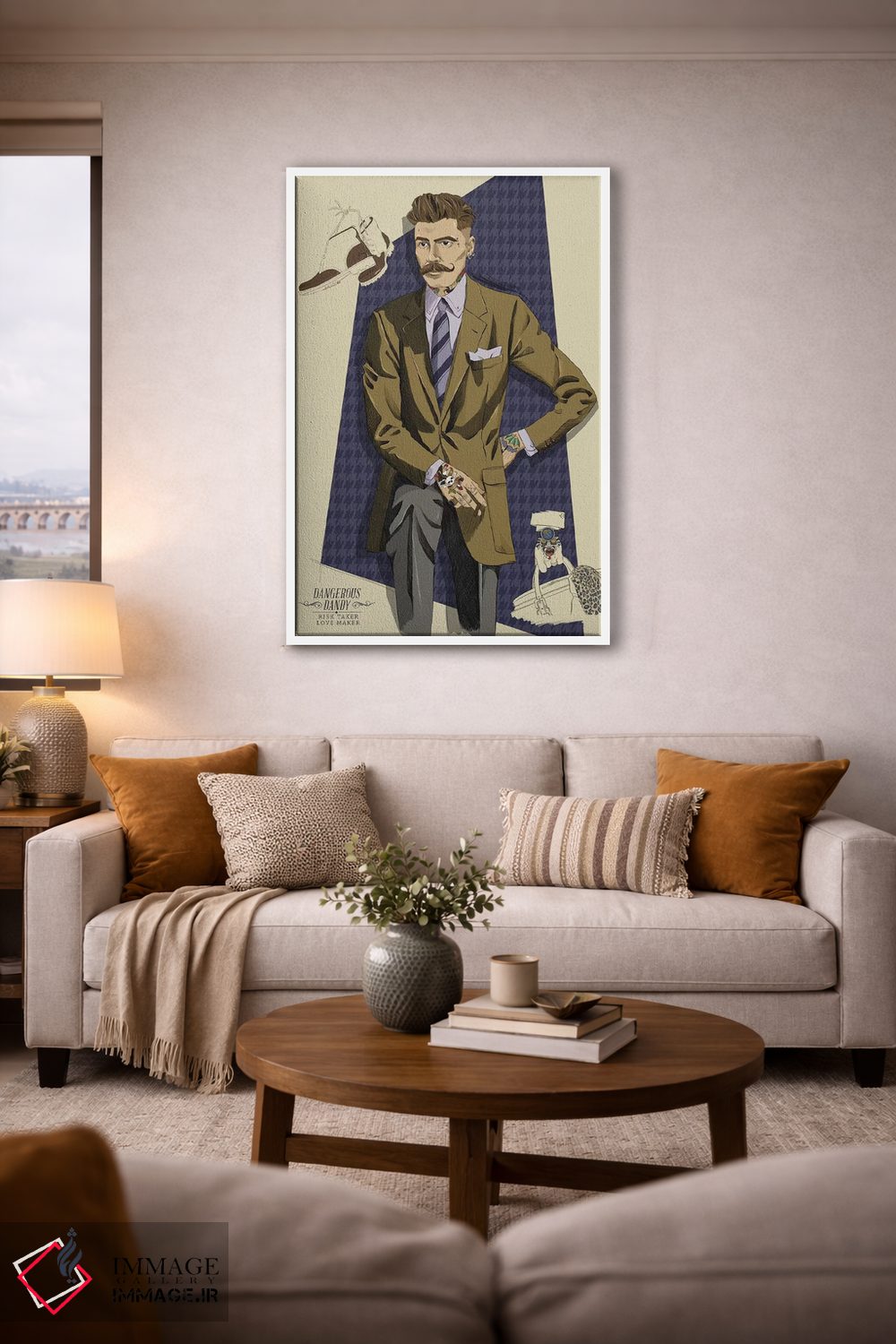 تابلو دکوراتیو خطرناک و شیک پوش اثر فایو بای فایو کالکتیو - D2W