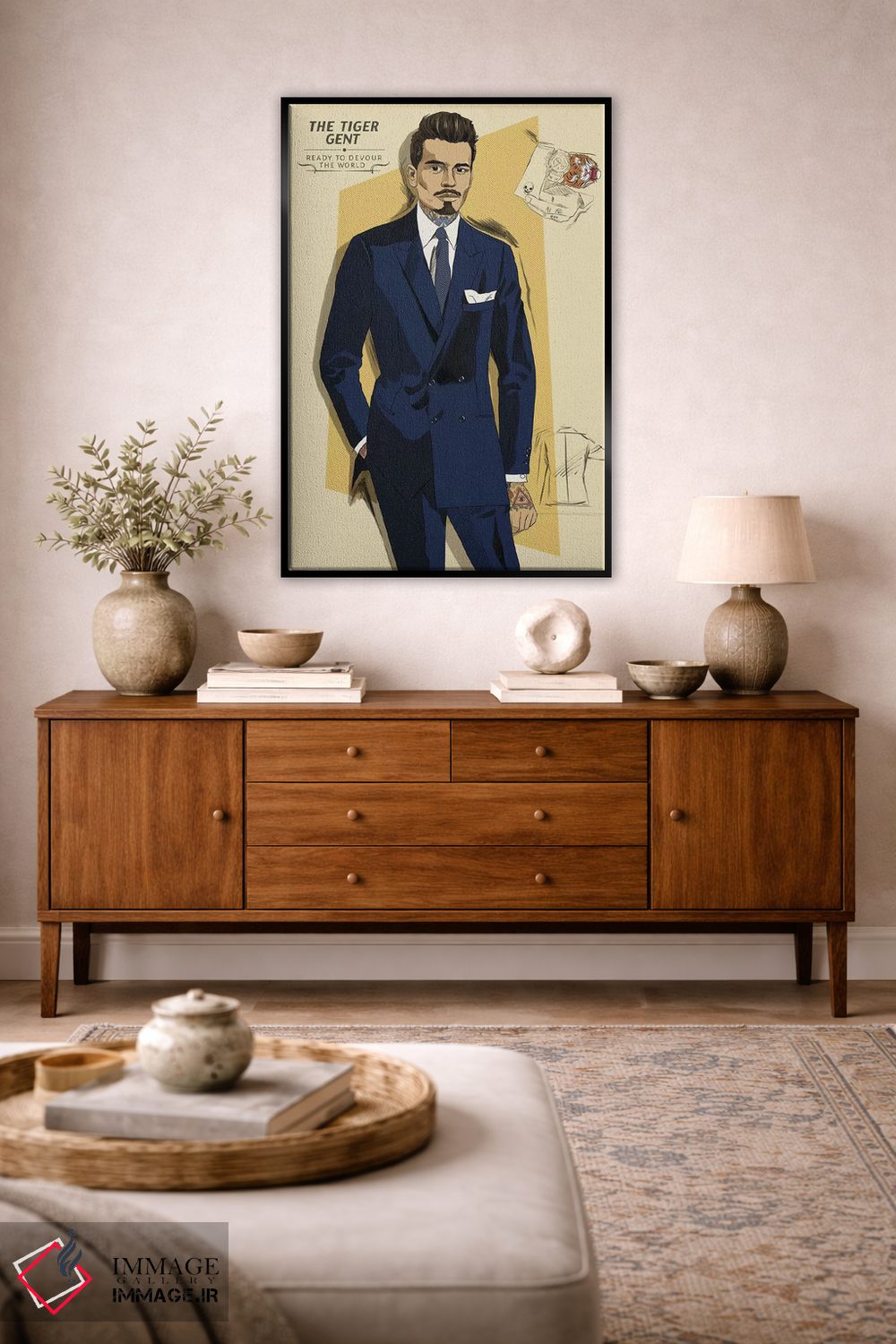 تابلو دکوراتیو آقای ببر اثر فایو بای فایو کالکتیو - D4B