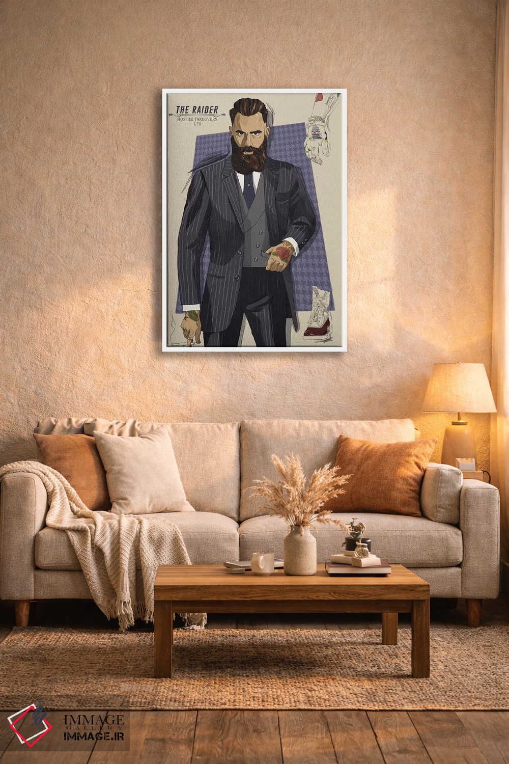 تابلو دکوراتیو یورش گر اثر فایو بای فایو کالکتیو - D3W