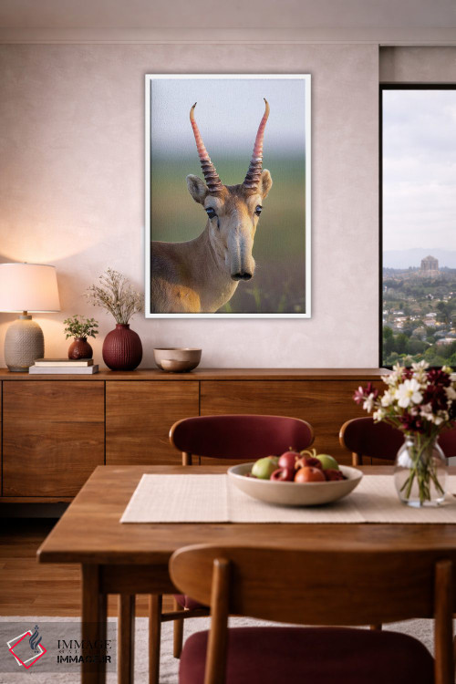 تابلو دکوراتیو سایگا نر جوان اثر موگنس تروله - D1W