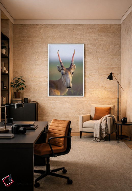 تابلو دکوراتیو سایگا نر جوان اثر موگنس تروله - D5W