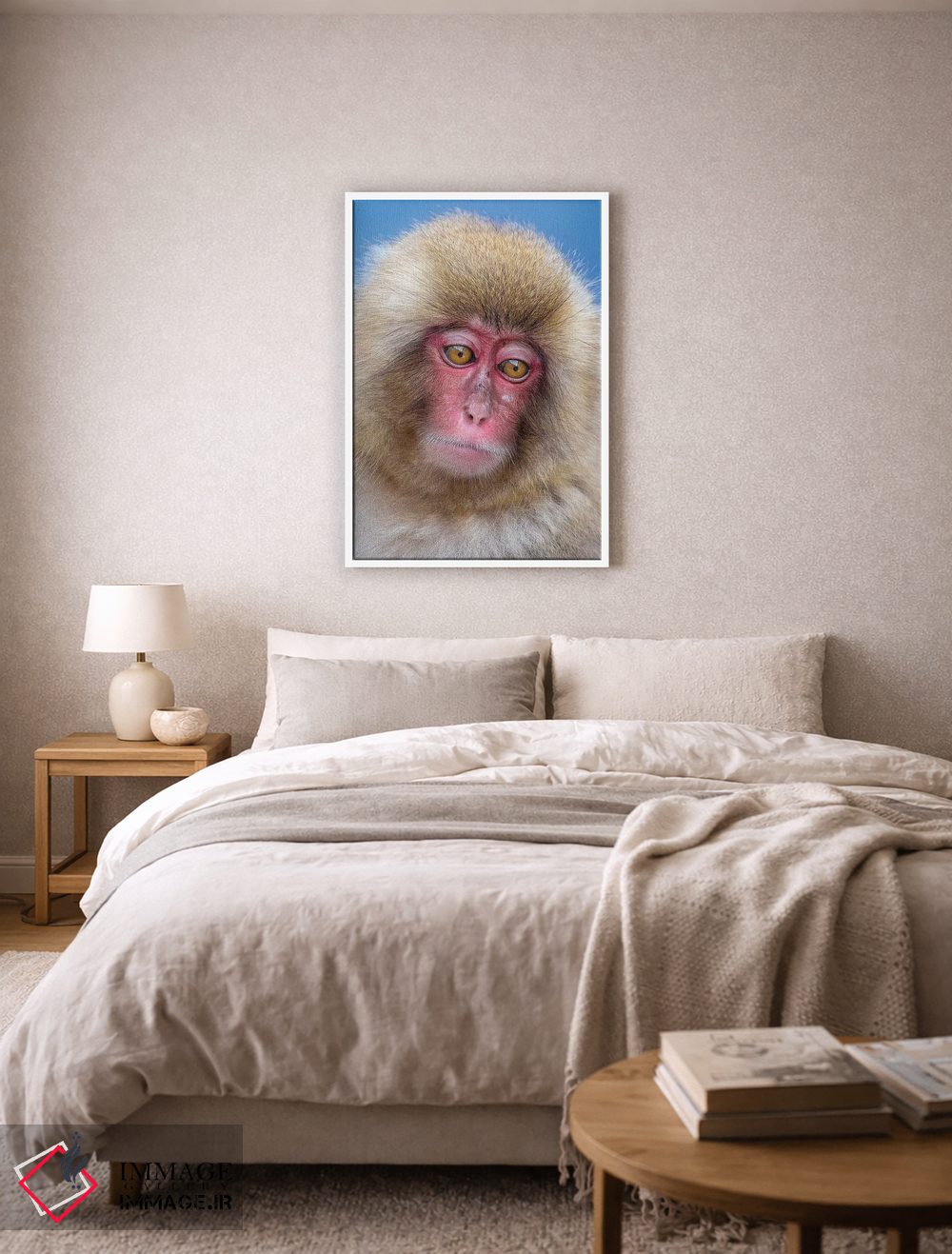 تابلو دکوراتیو پرتره نوجوان میمون برفی اثر موگنس تروله - D5W