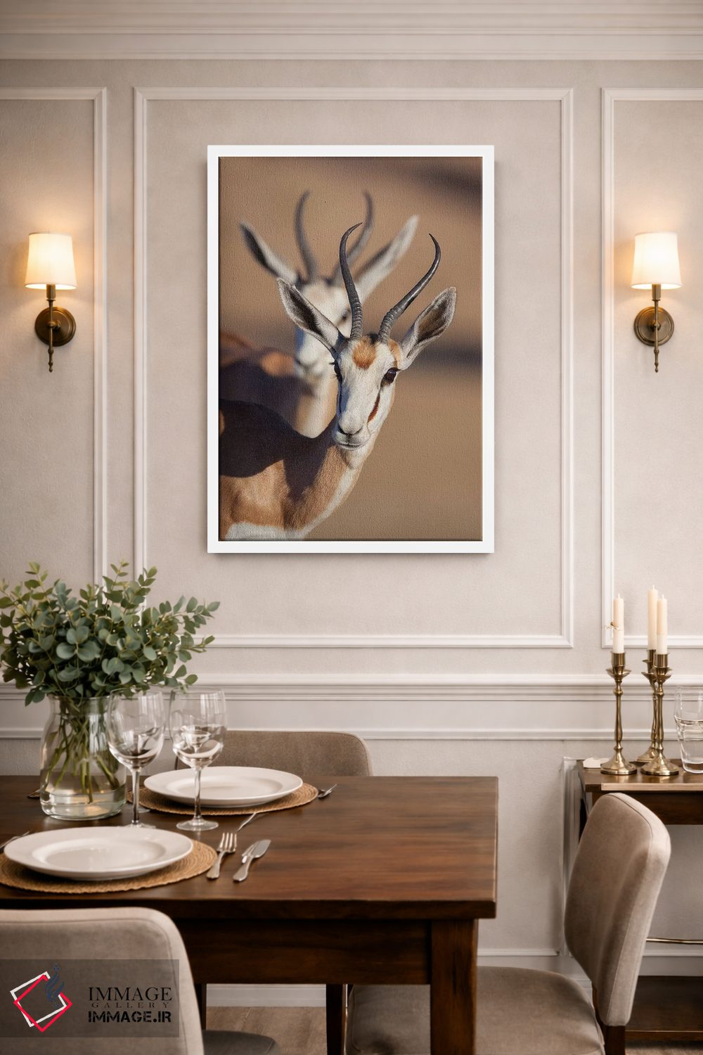 تابلو دکوراتیو همزمانی اسپرینگ باک اثر موگنس تروله - D1W