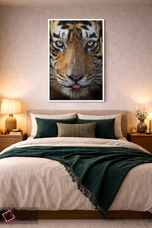 تابلو دکوراتیو تماس چشمی ببر اثر موگنس تروله - D2W