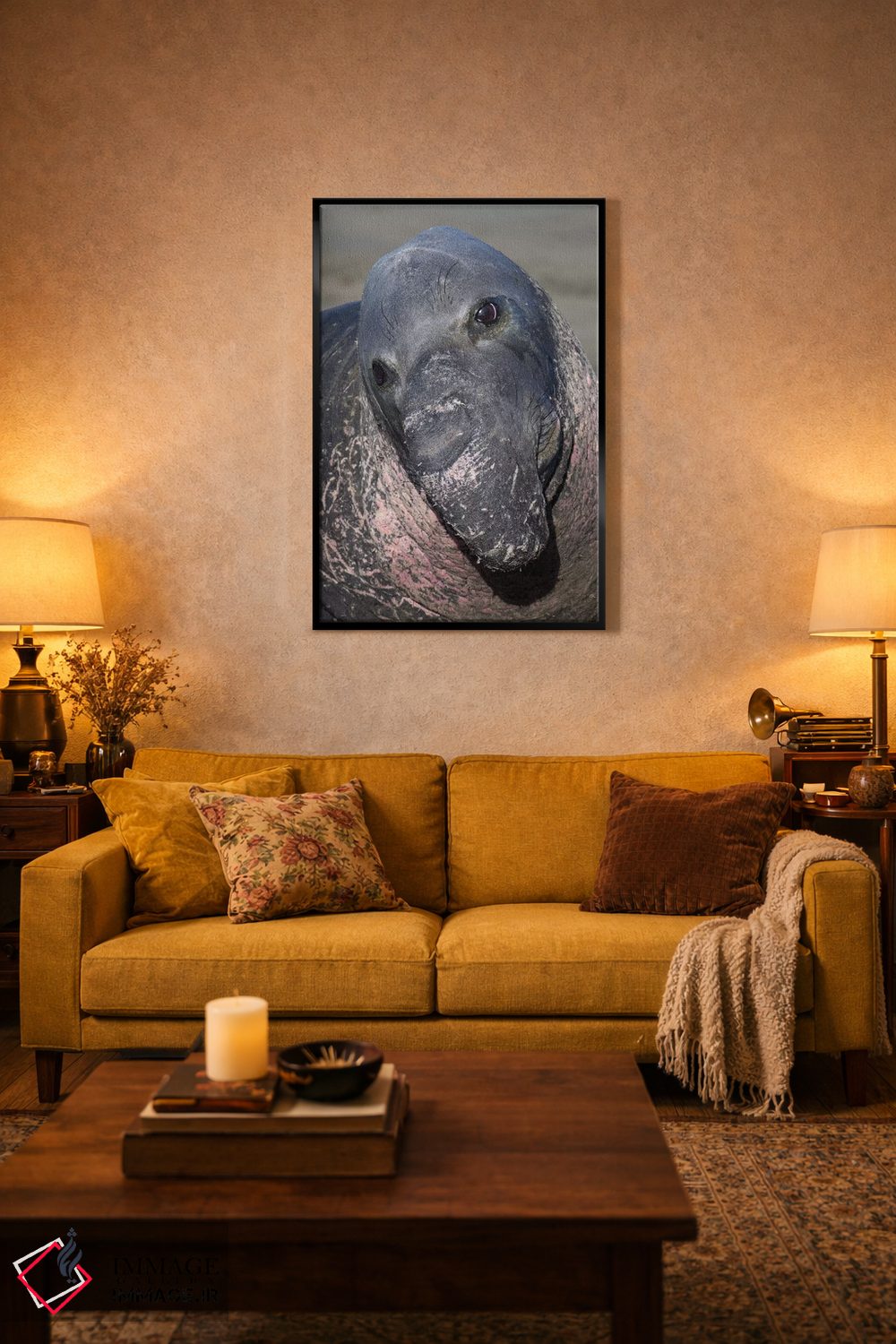 تابلو دکوراتیو فک فیلی کالیفرنیا اثر موگنس تروله - D4B