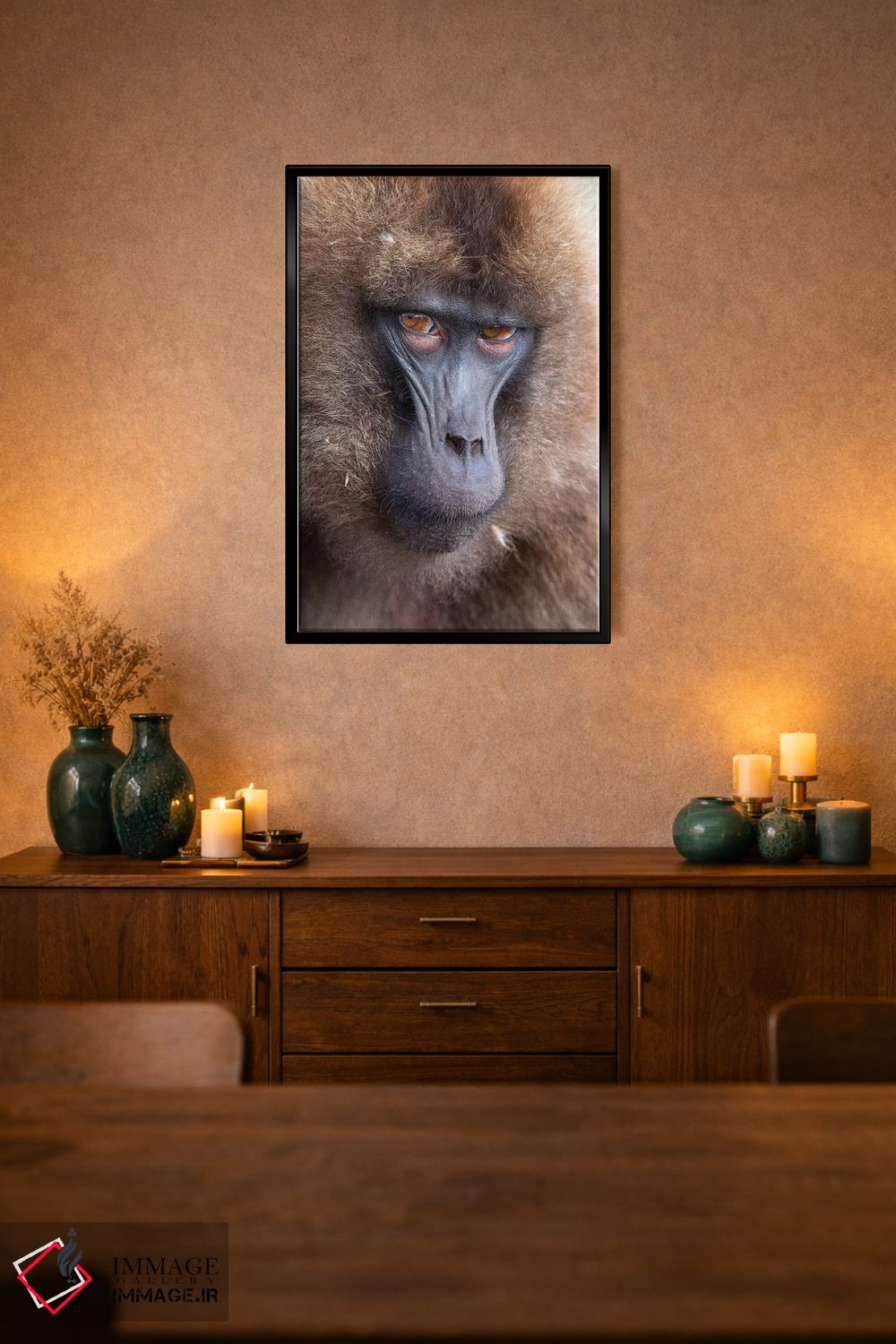 تابلو دکوراتیو اخم گلادای ماده اتیوپی اثر موگنس تروله - D3B