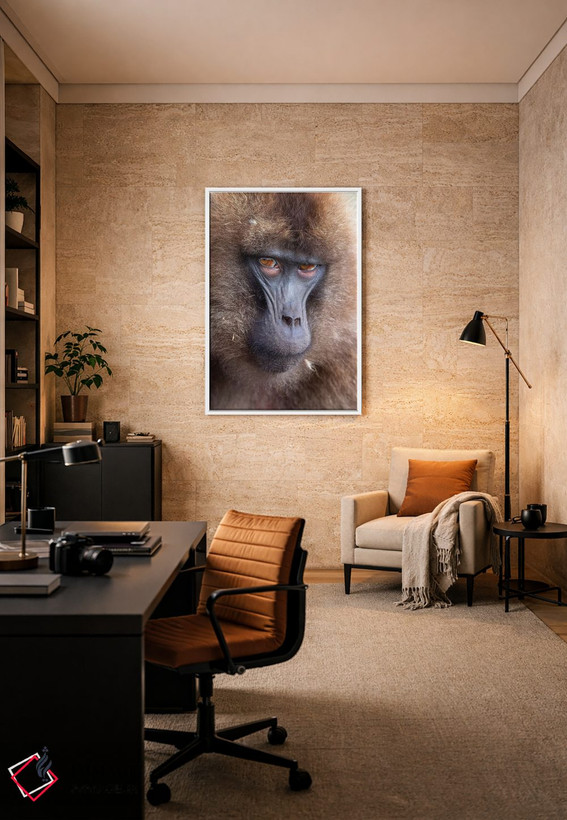 تابلو دکوراتیو اخم گلادای ماده اتیوپی اثر موگنس تروله - D6W