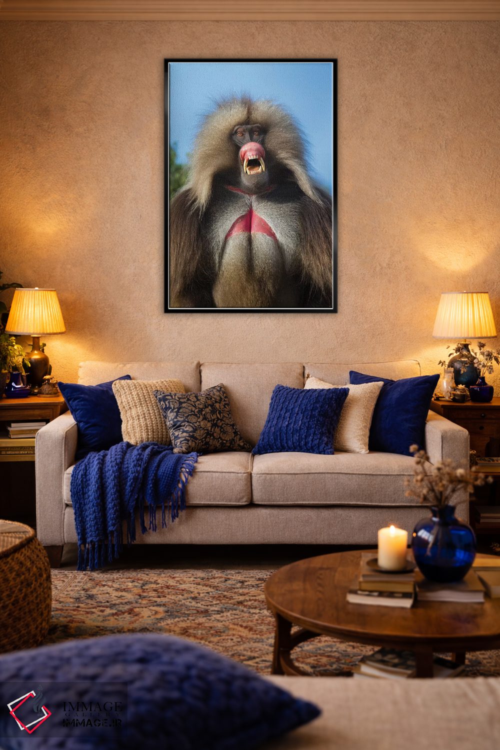 تابلو دکوراتیو گلادای تهدیدکننده صورتی اتیوپی اثر موگنس تروله - D4B