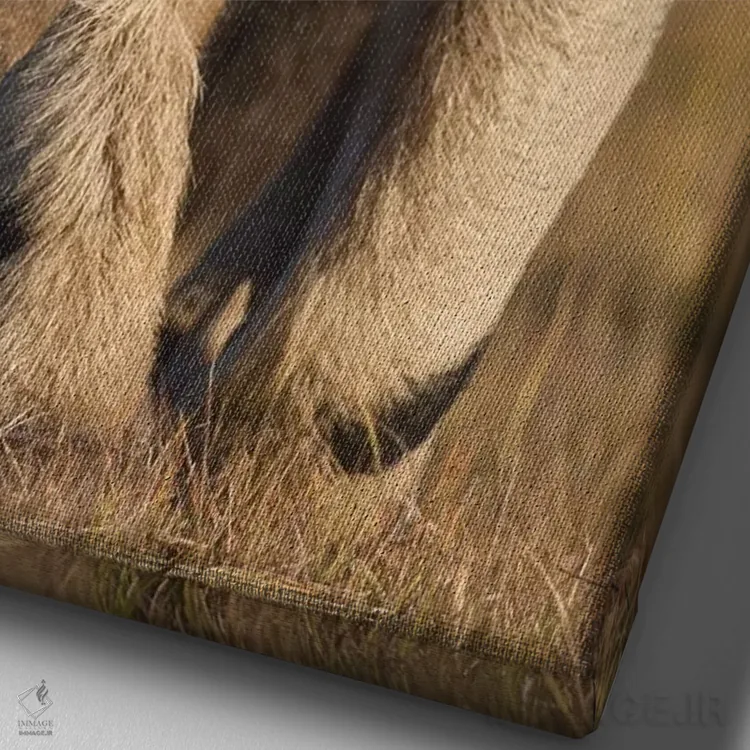 تابلو دکوراتیو مورچه خورک غول پیکر پانتانال اثر موگنس تروله - نمای نزدیک بافت بوم