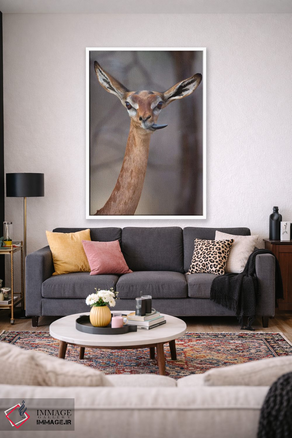 تابلو دکوراتیو جرنوک زبان باز اثر موگنس تروله - D1W