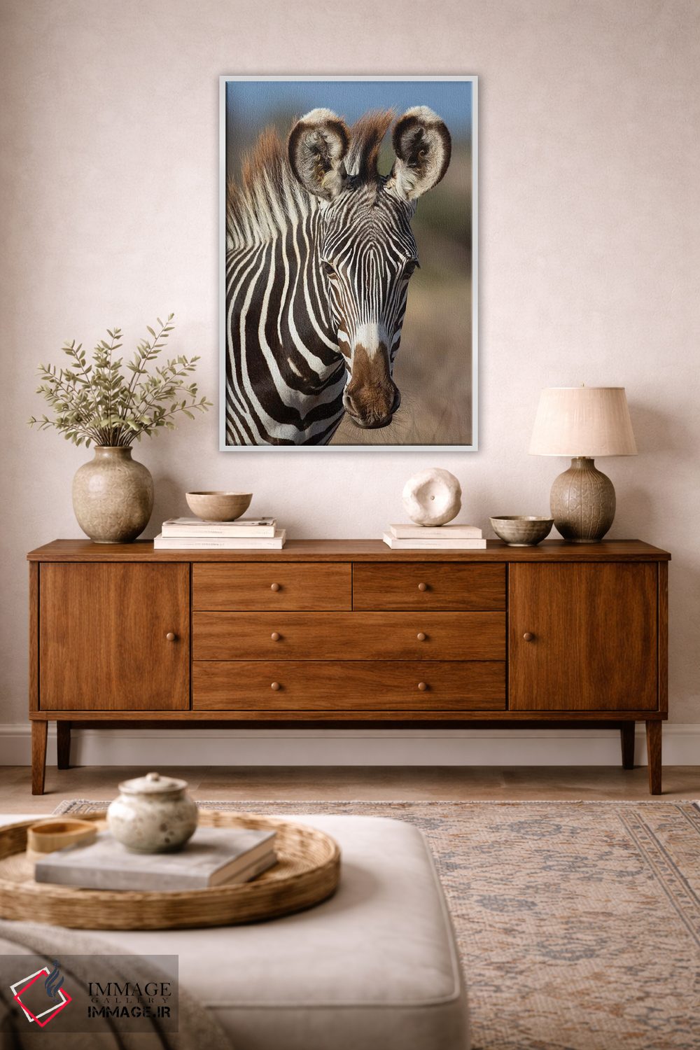 تابلو دکوراتیو پرتره گورخر گریوی اثر موگنس تروله - D2W