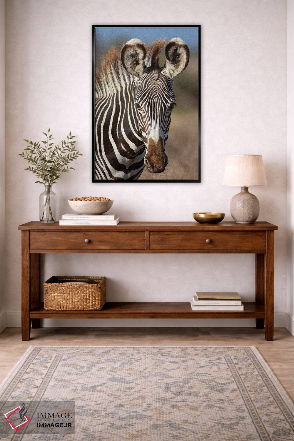 تابلو دکوراتیو پرتره گورخر گریوی اثر موگنس تروله - D3B