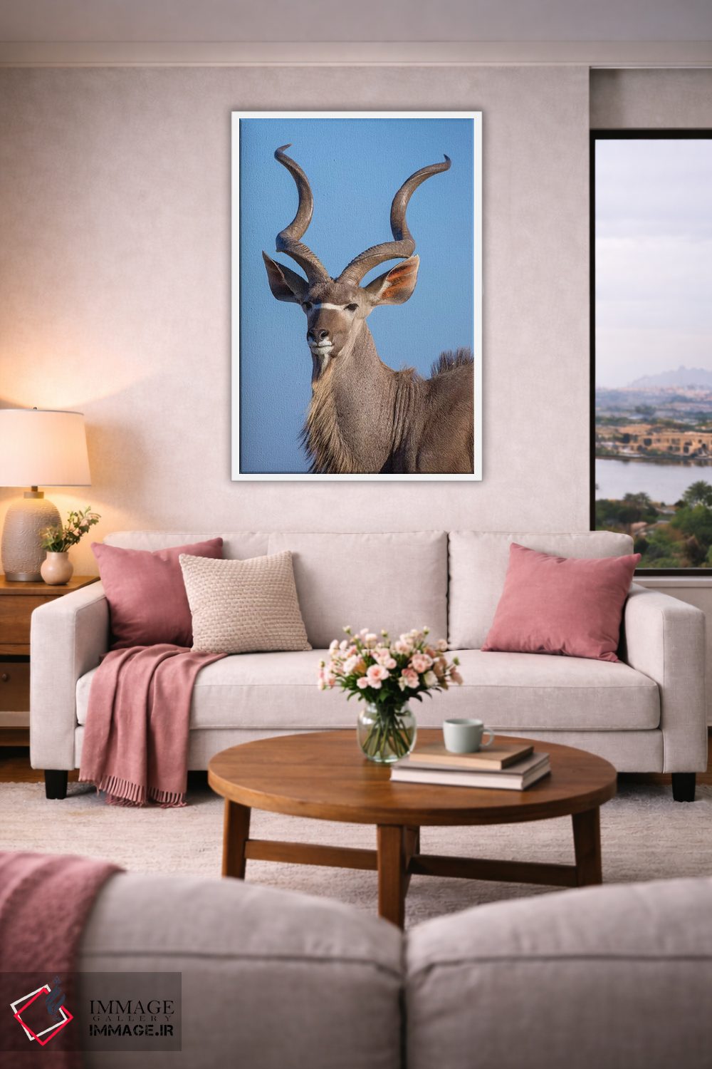 تابلو دکوراتیو پرتره کودو ائوشا اثر موگنس تروله - D4W