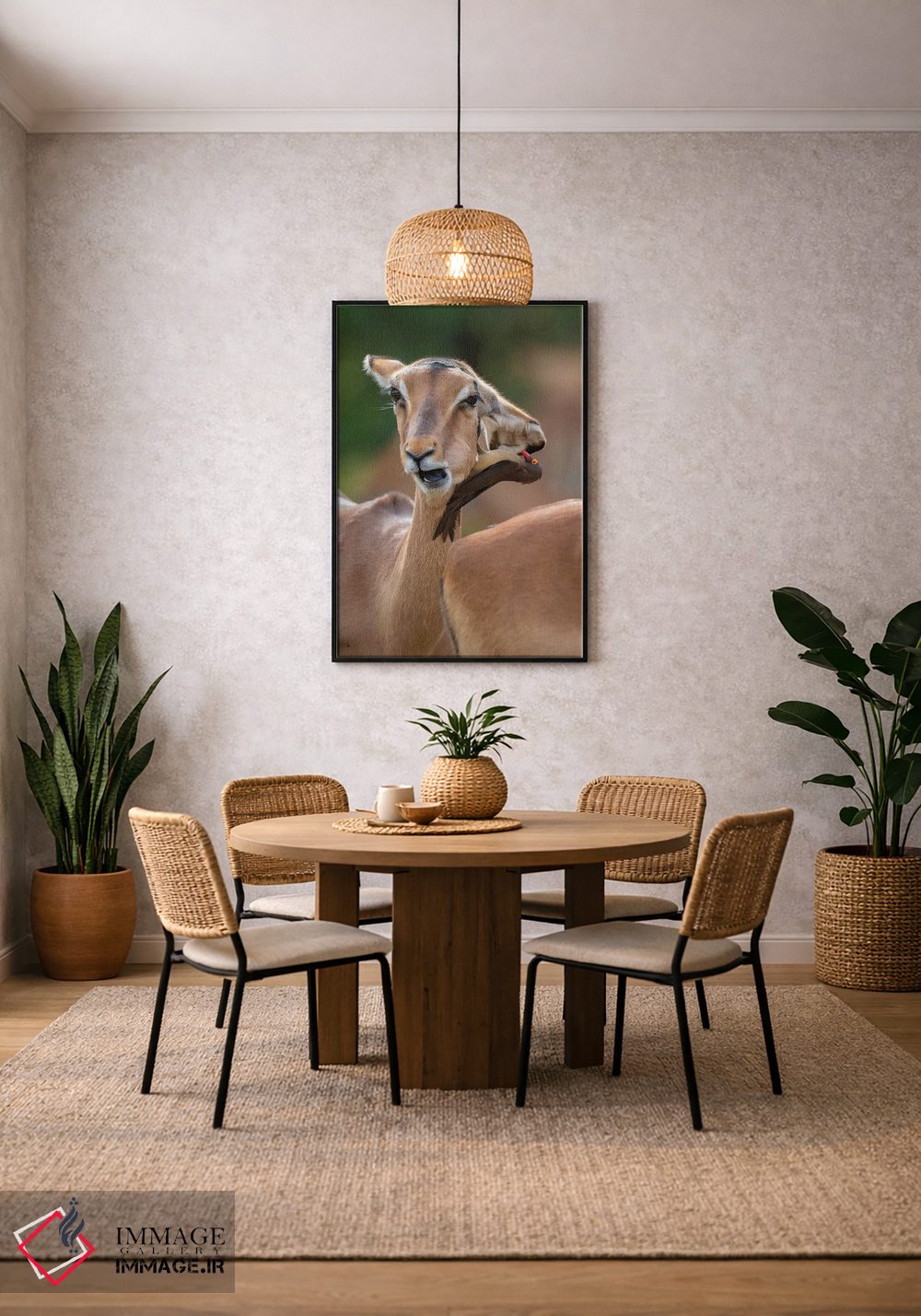 تابلو دکوراتیو ایمپالای دو سر اثر موگنس تروله - D4B