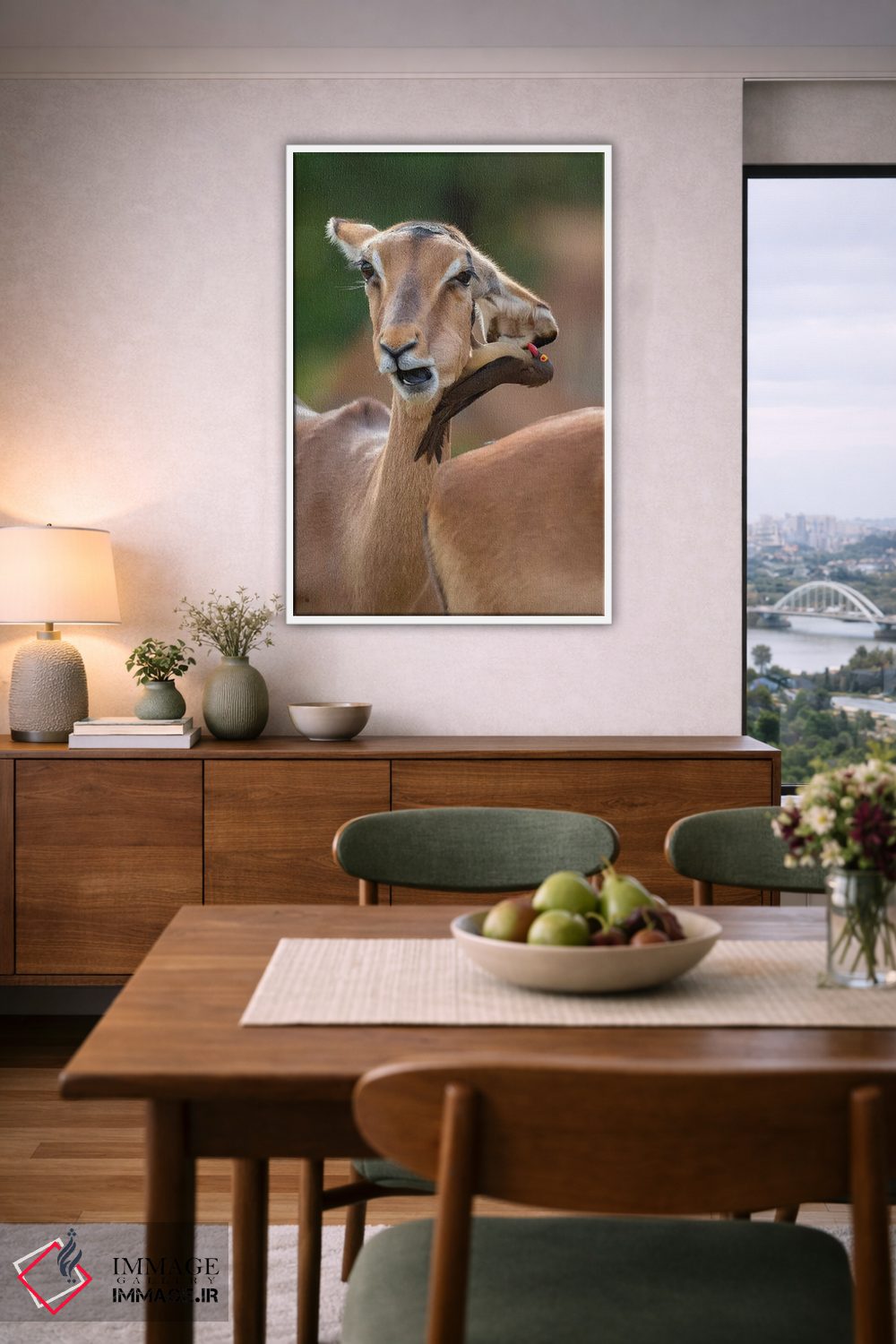 تابلو دکوراتیو ایمپالای دو سر اثر موگنس تروله - D6W