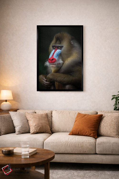 تابلو دکوراتیو مندرل ژست گرفته اثر موگنس تروله - D4B