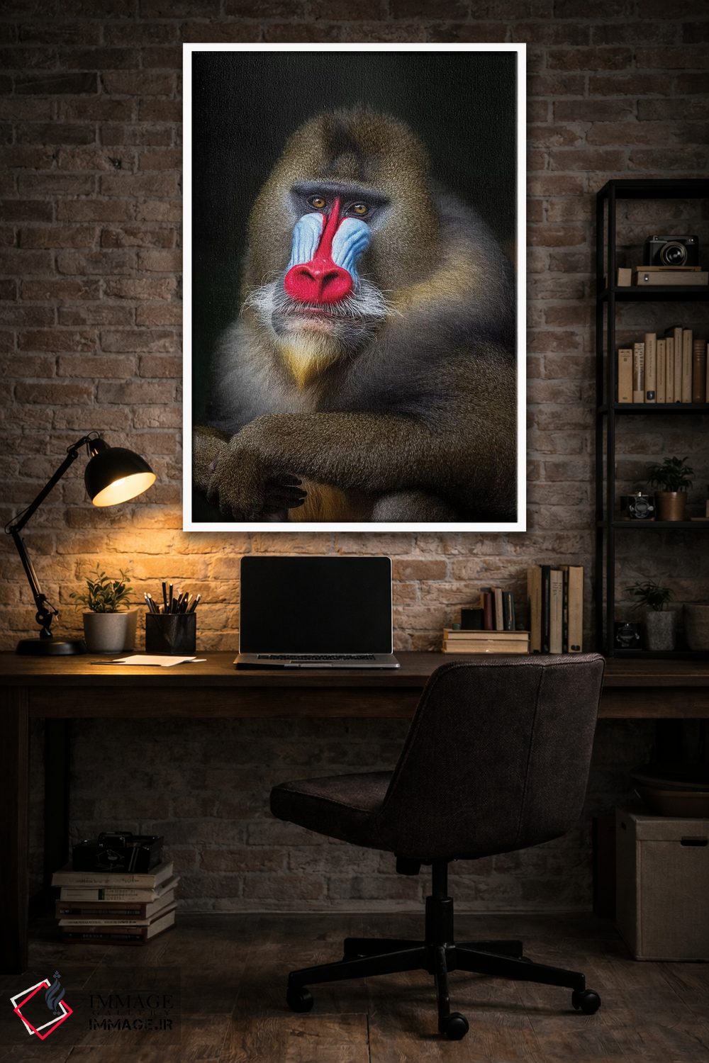 تابلو دکوراتیو مندرل ژست گرفته ۲ اثر موگنس تروله - D4W