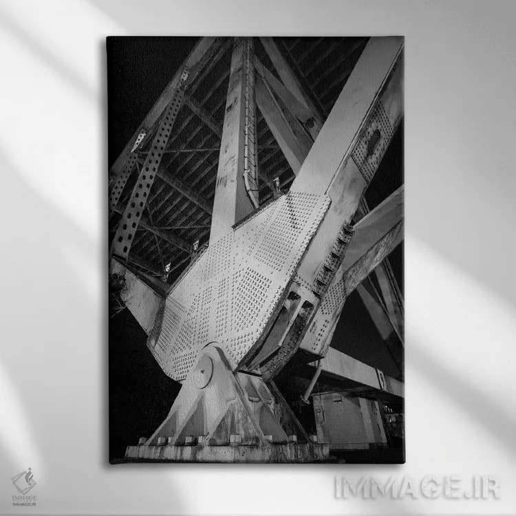 تابلو دکوراتیو شهر صنعتی شماره ۴ اثر موایسس لوی - نمای روبهرو روی دیوار