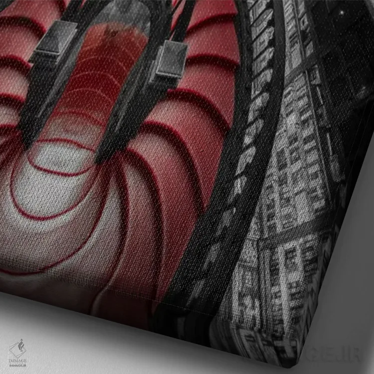 تابلو دکوراتیو للو شماره ۱ اثر موایسس لوی - نمای نزدیک بافت بوم