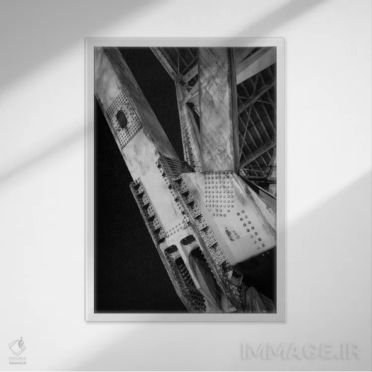 تابلو دکوراتیو شهر صنعتی شماره ۲ اثر موایسس لوی - نمای قابدار سفید