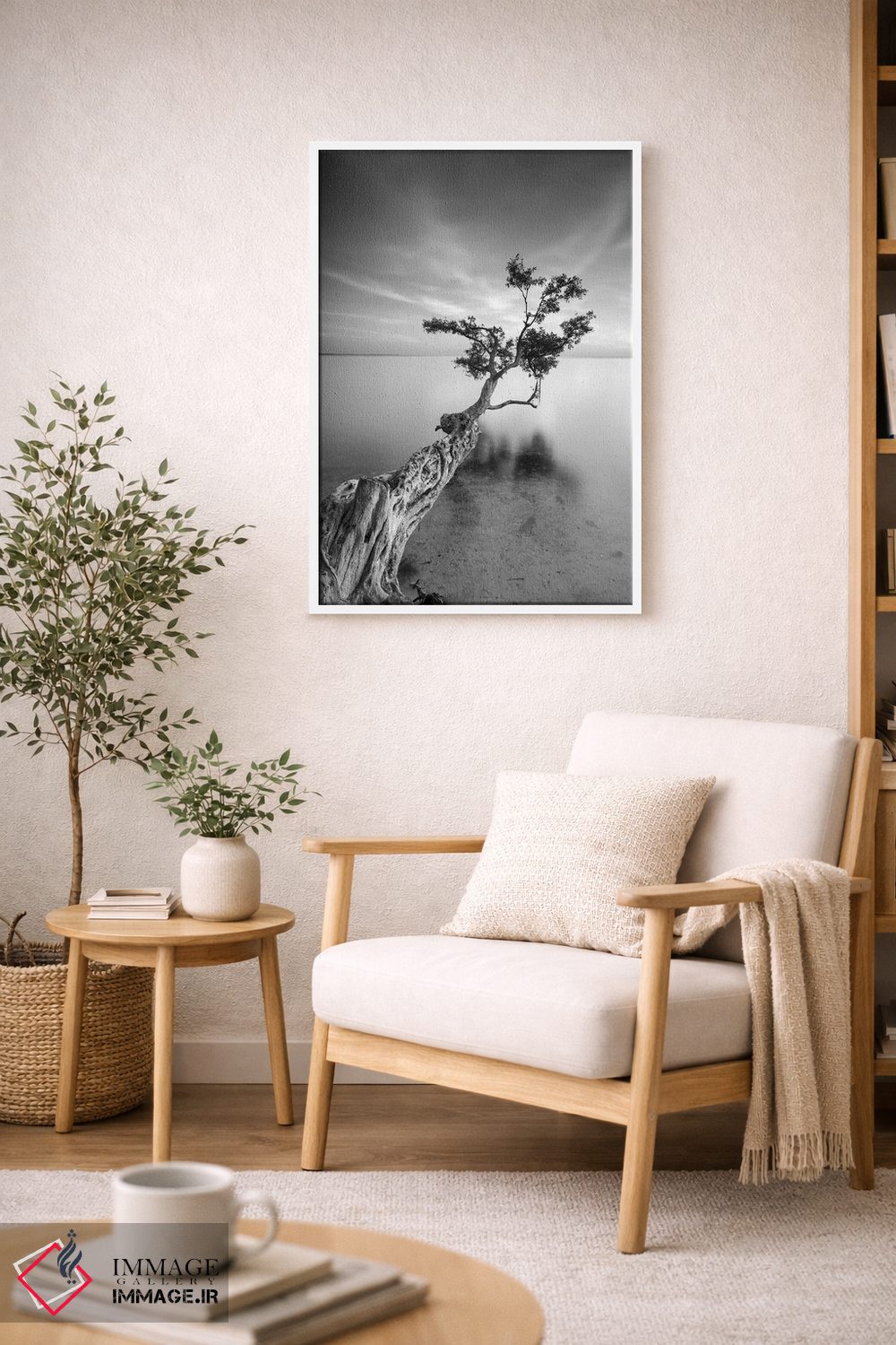 تابلو دکوراتیو درخت آب پنج اثر موایسس لوی - D6W