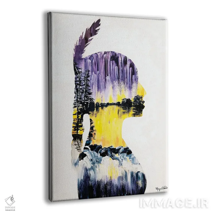 تابلو دکوراتیو انعکاس ها اثر مورگان اورتون - نمای پرسپکتیو محصول