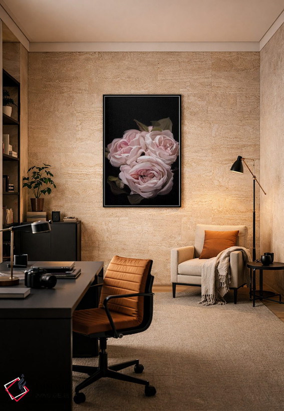 تابلو دکوراتیو رز عتیقه اثر فایو بای فایو کالکتیو - D6B