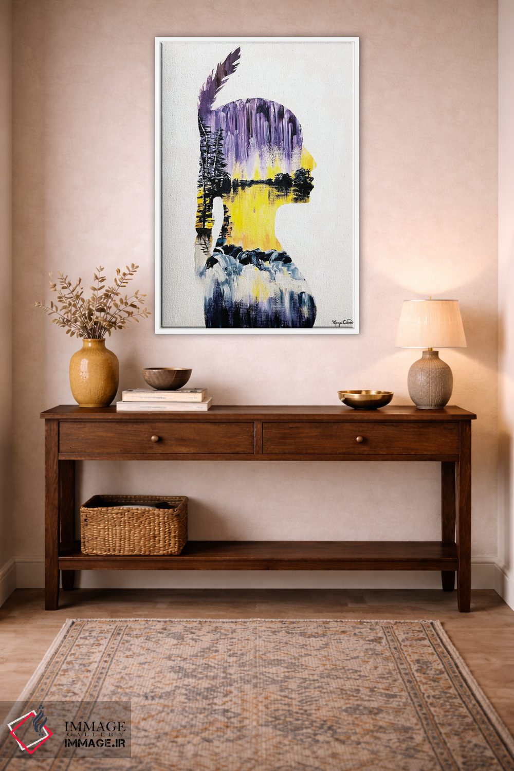 تابلو دکوراتیو انعکاس ها اثر مورگان اورتون - D2W