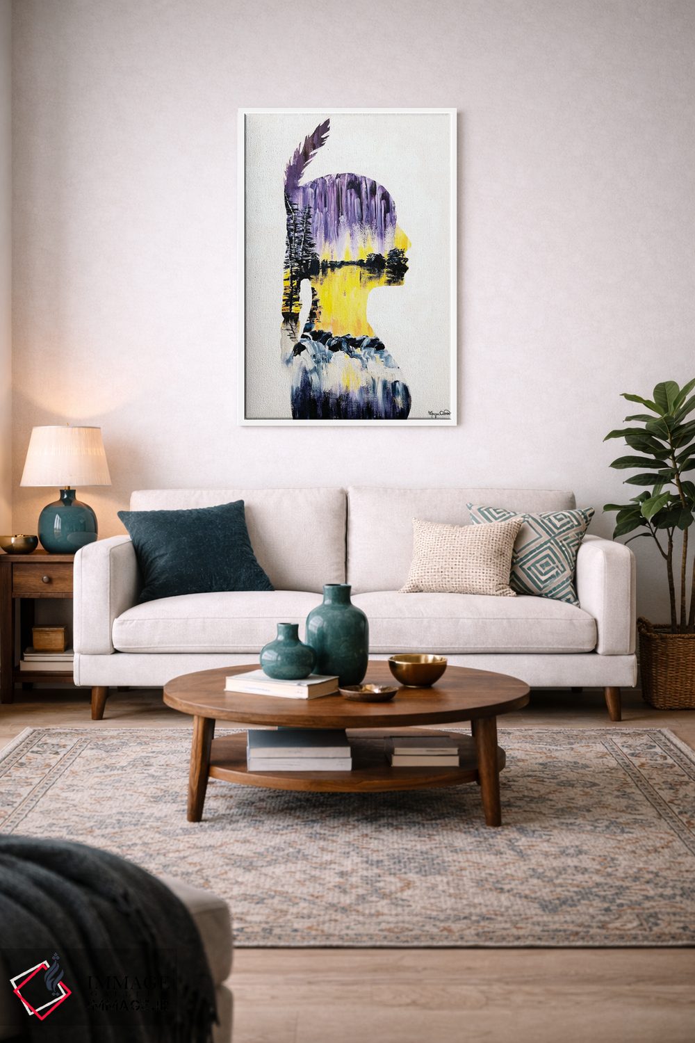 تابلو دکوراتیو انعکاس ها اثر مورگان اورتون - D3W