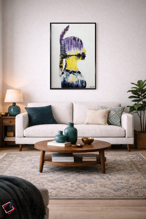 تابلو دکوراتیو انعکاس ها اثر مورگان اورتون - D5B