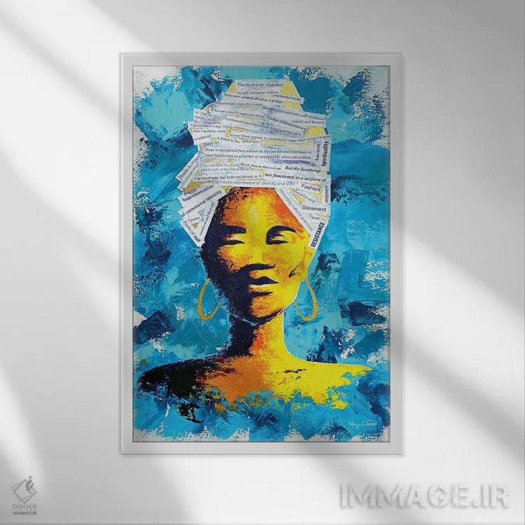 تابلو دکوراتیو دوکو اثر مورگان اورتون - نمای قابدار سفید