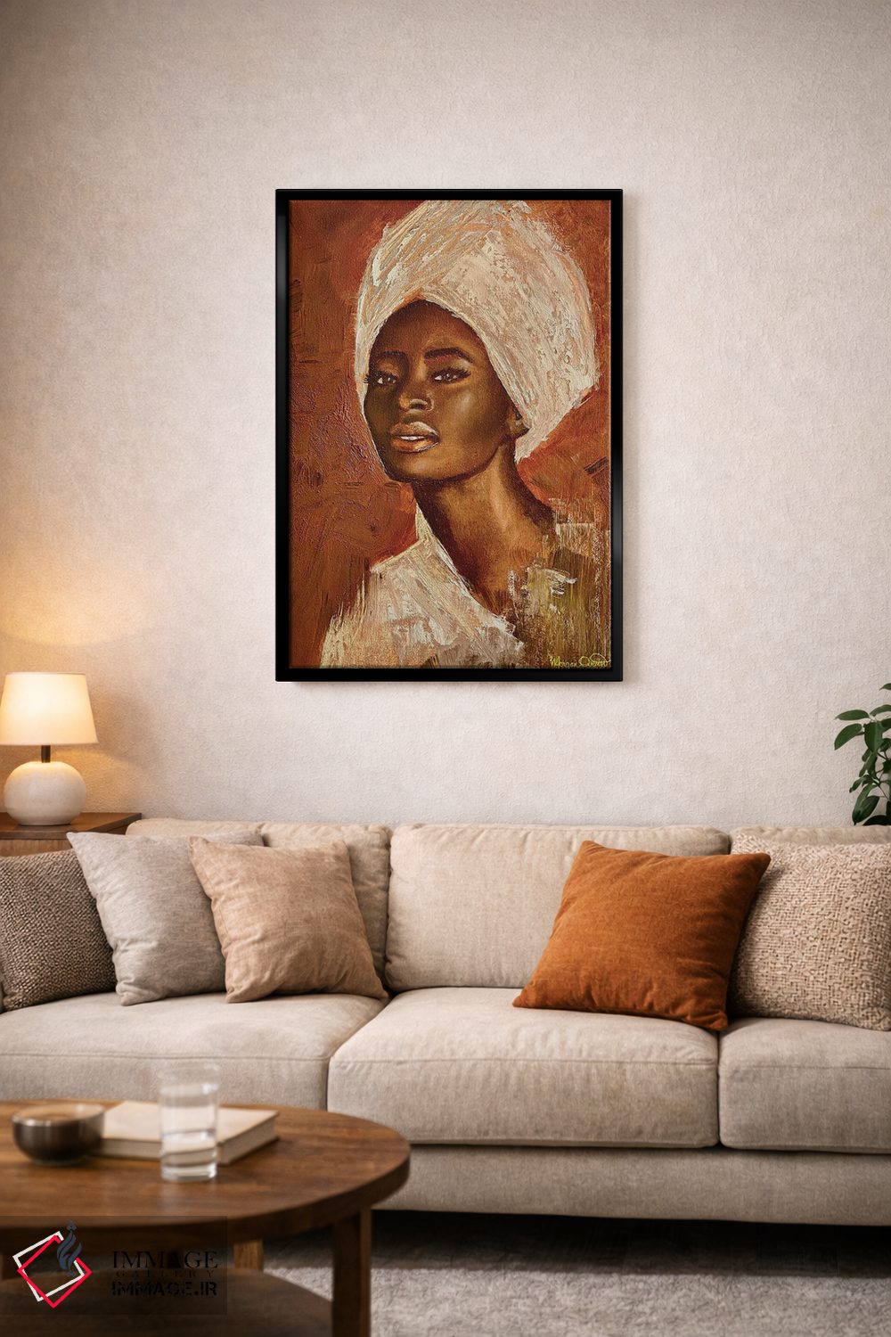 تابلو دکوراتیو سیه نا اثر مورگان اورتون - D4B