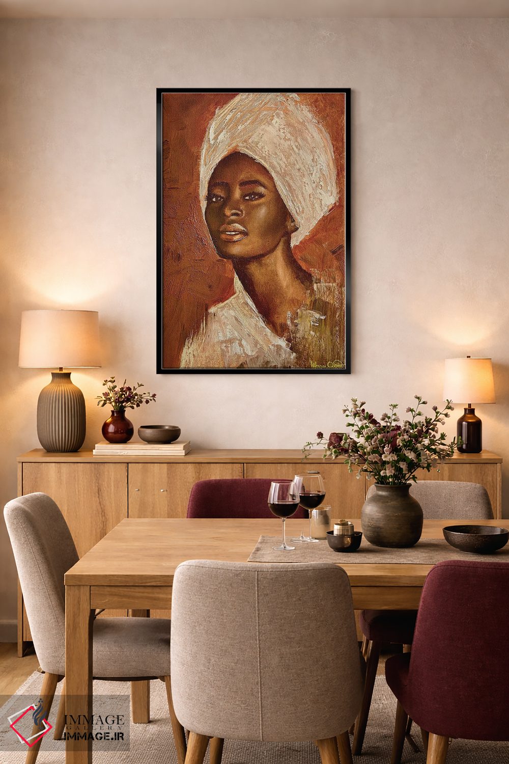 تابلو دکوراتیو سیه نا اثر مورگان اورتون - D5B