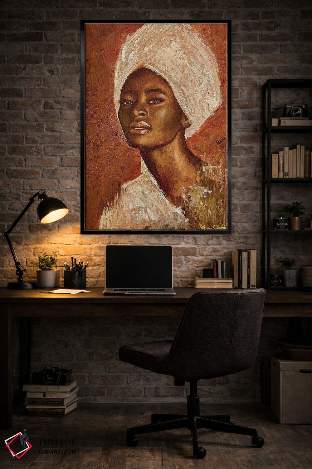 تابلو دکوراتیو سیه نا اثر مورگان اورتون - D6B