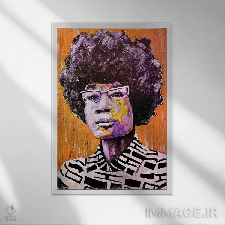 تابلو دکوراتیو چیژولم اثر مورگان اورتون - نمای قابدار سفید