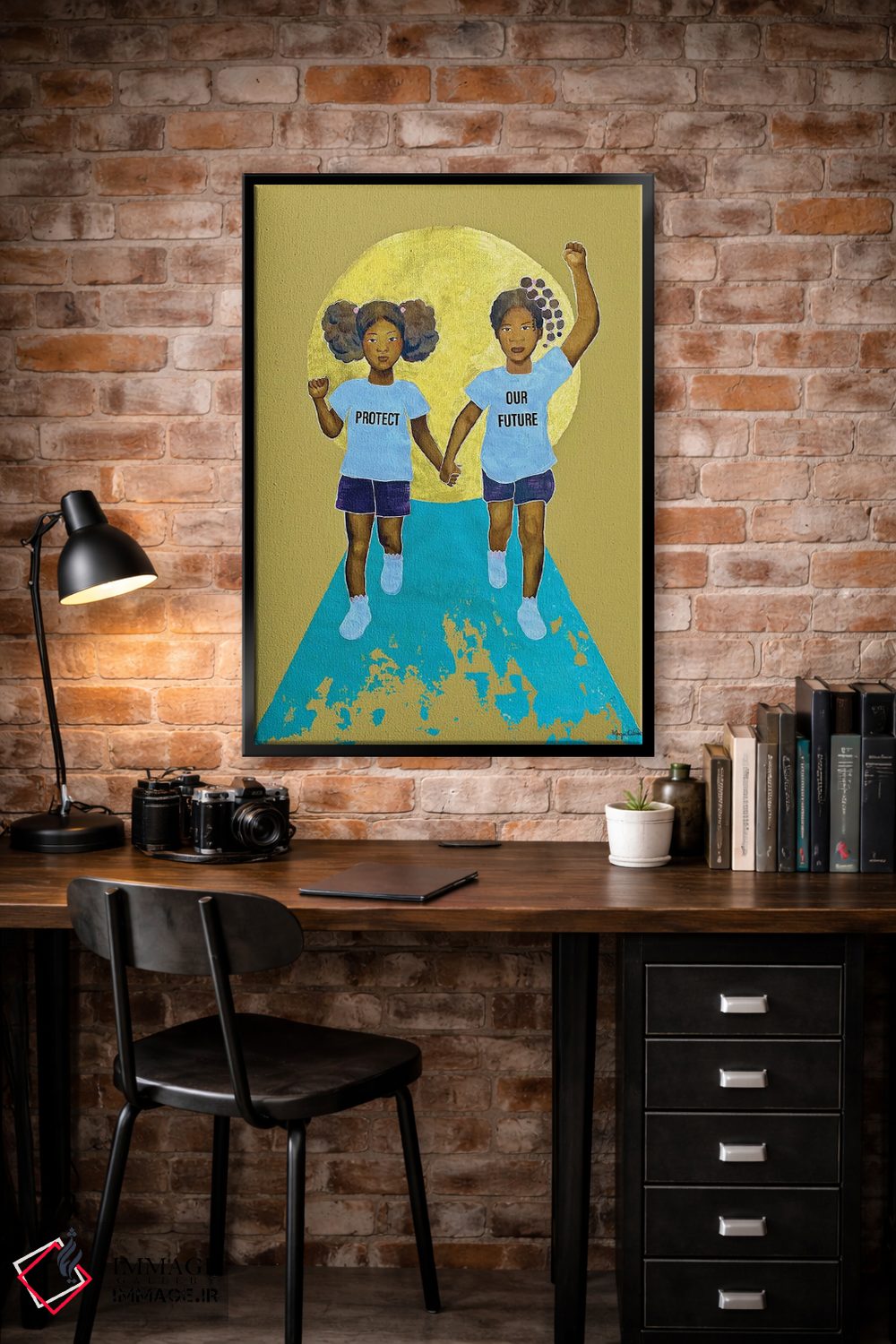 تابلو دکوراتیو آینده مان را محافظت کن اثر مورگان اورتون - D5B